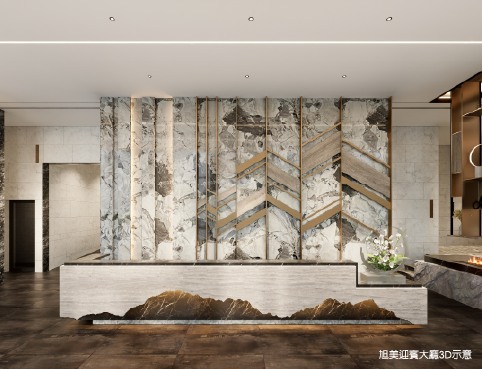 旭美迎賓大廳 3D 示意
