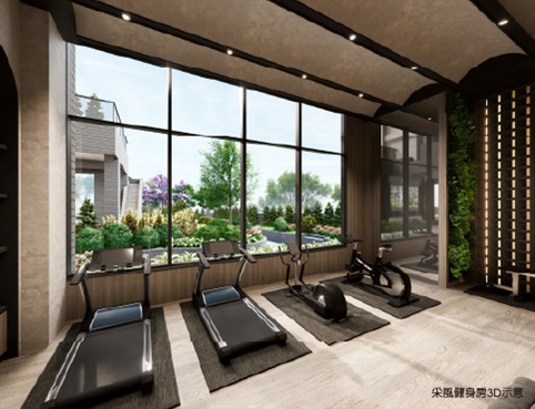 采風健身房 3D 示意