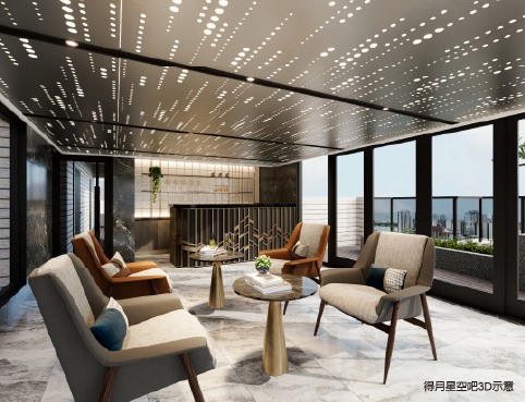得月星空吧 3D 示意